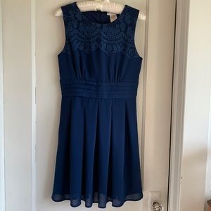 Easley Dress Blue Size Small